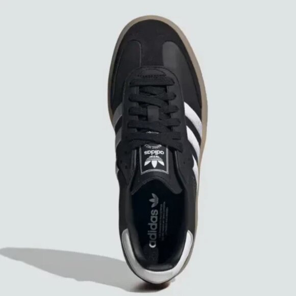 Adidas Women's Sambae OG Leather Casual Shoes Sneakers Black - Picture 5 of 6